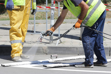 parking lot striping machine 