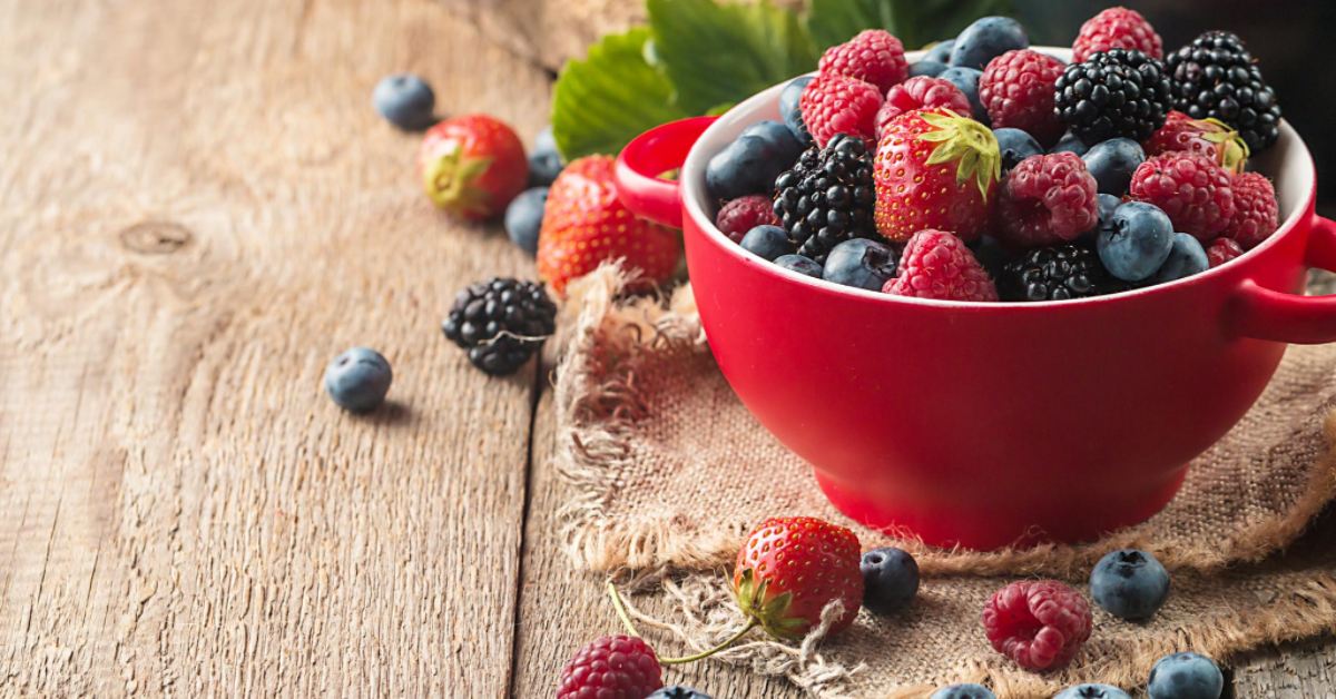 muddled berries